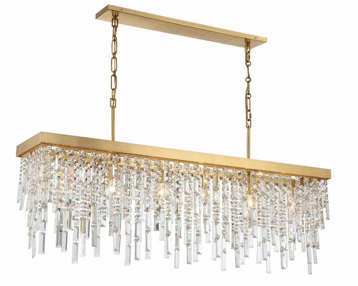 Winfield 6 Light Antique Gold Chandelier Crystorama