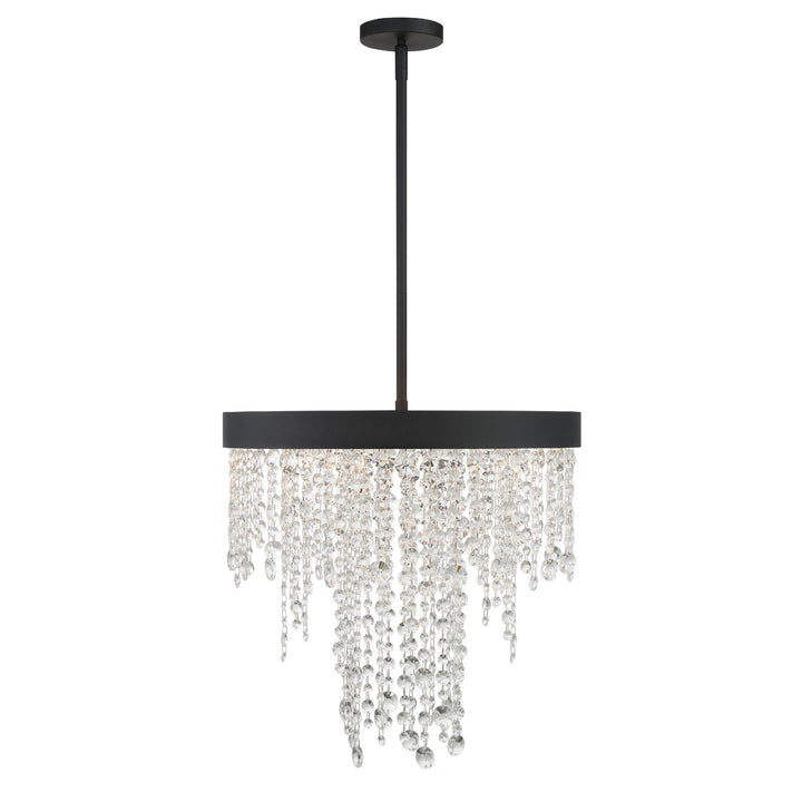 Winham 5 Light Black Forged Chandelier Crystorama