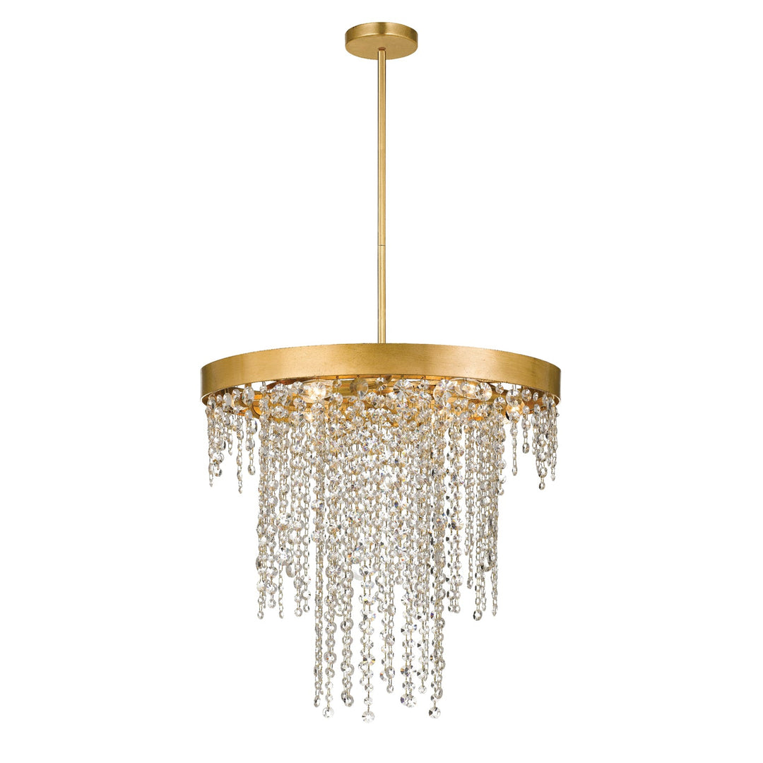 Winham 6 Light Antique Gold Crystal Chandelier Crystorama