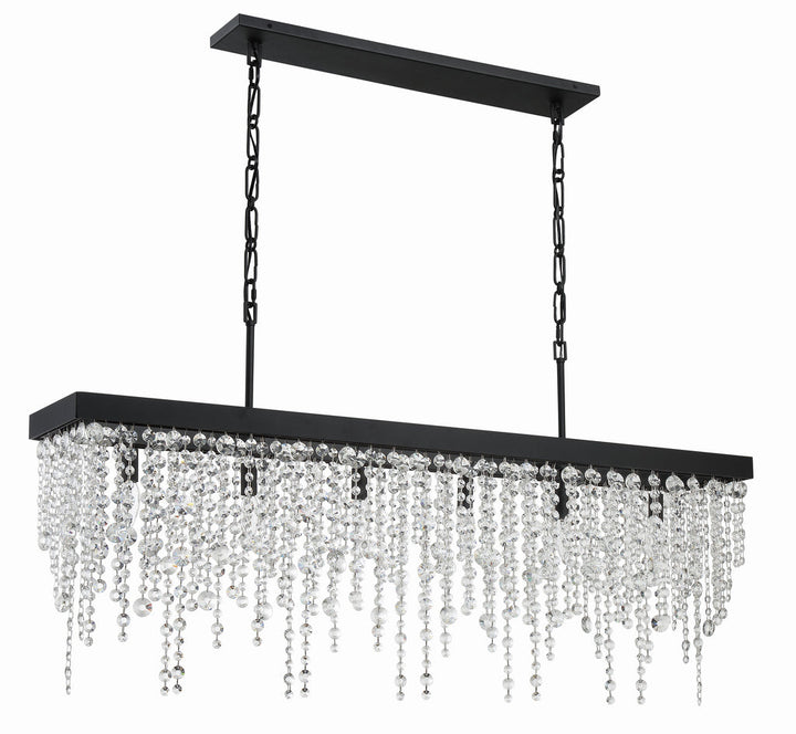 Winham 6 Light Black Forged Chandelier Crystorama