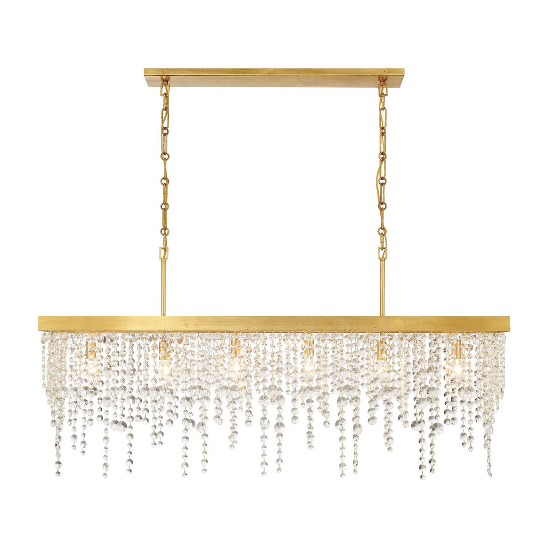 Winham 6 Light Antique Gold Chandelier Crystorama