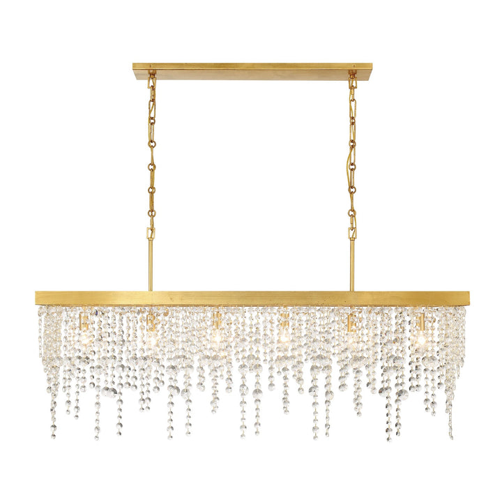 Winham 6 Light Antique Gold Chandelier Crystorama