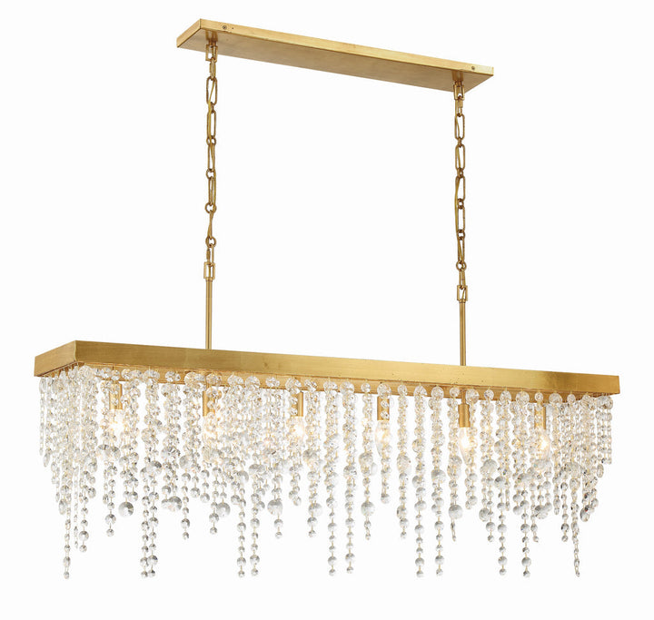 Winham 6 Light Antique Gold Chandelier Crystorama