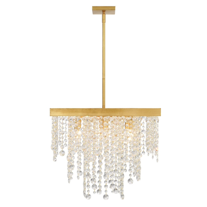 Winham 8 Light Antique Gold Chandelier Crystorama