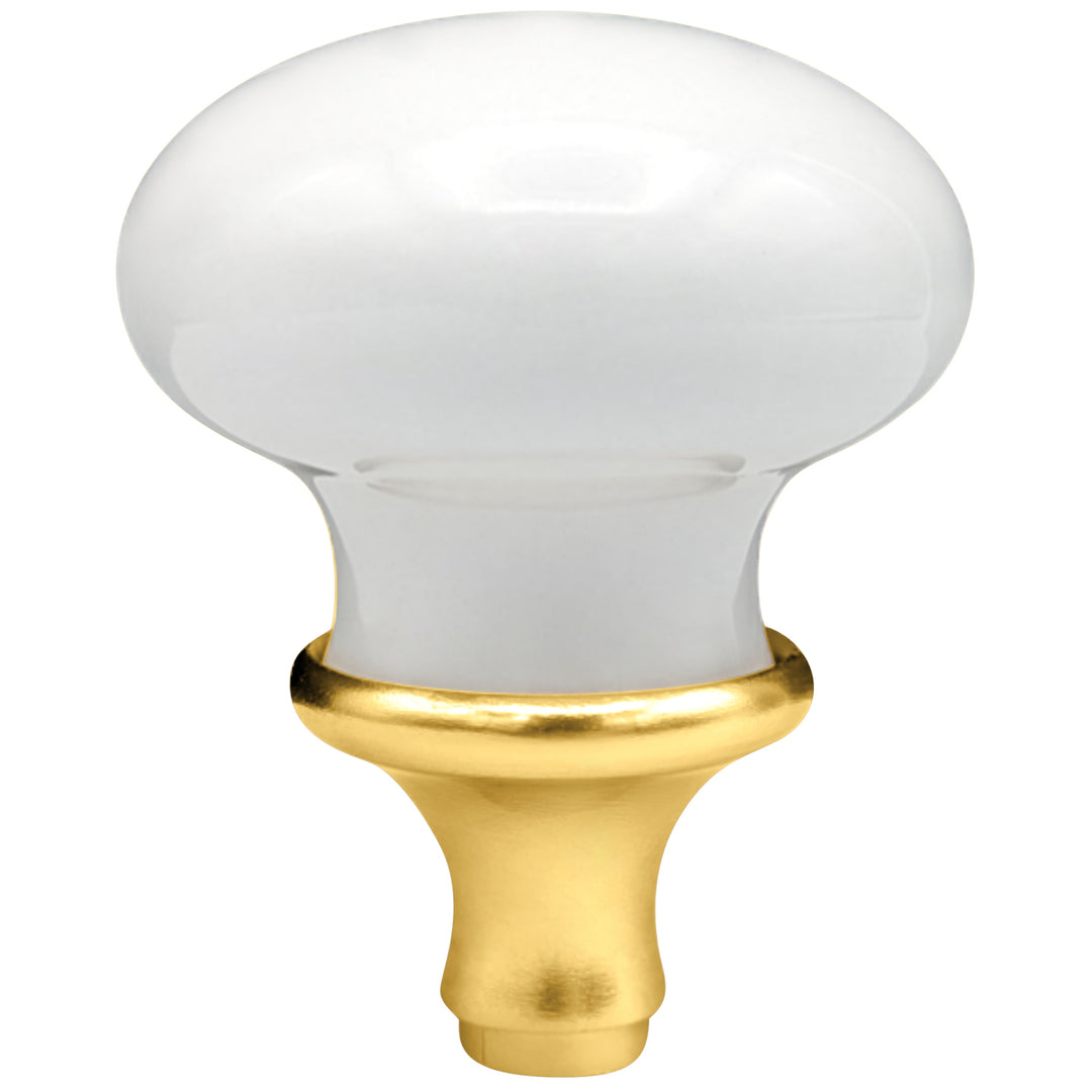 White Porcelain Spare Door Knob Set (Several Finishes Available)