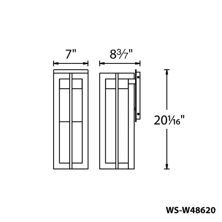 Chamber LED Indoor and Outdoor Wall Light WAC Lighting