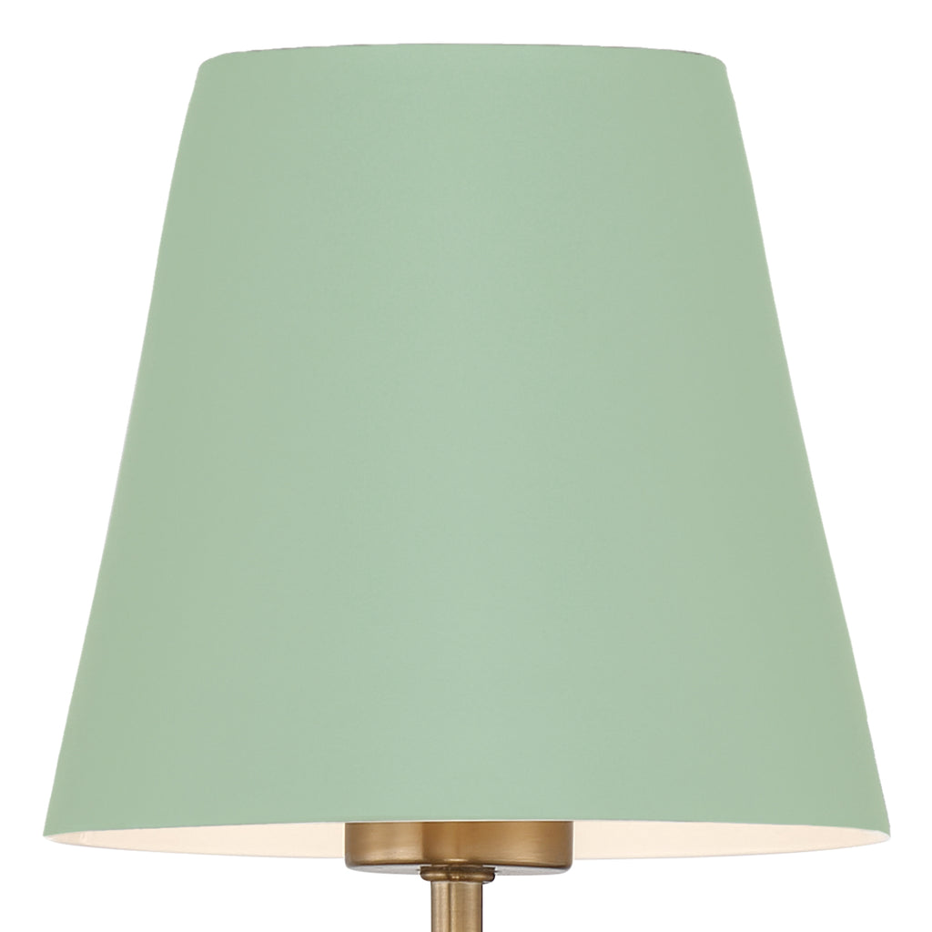 Xavier 1 Light Vibrant Gold + Green Sconce Crystorama