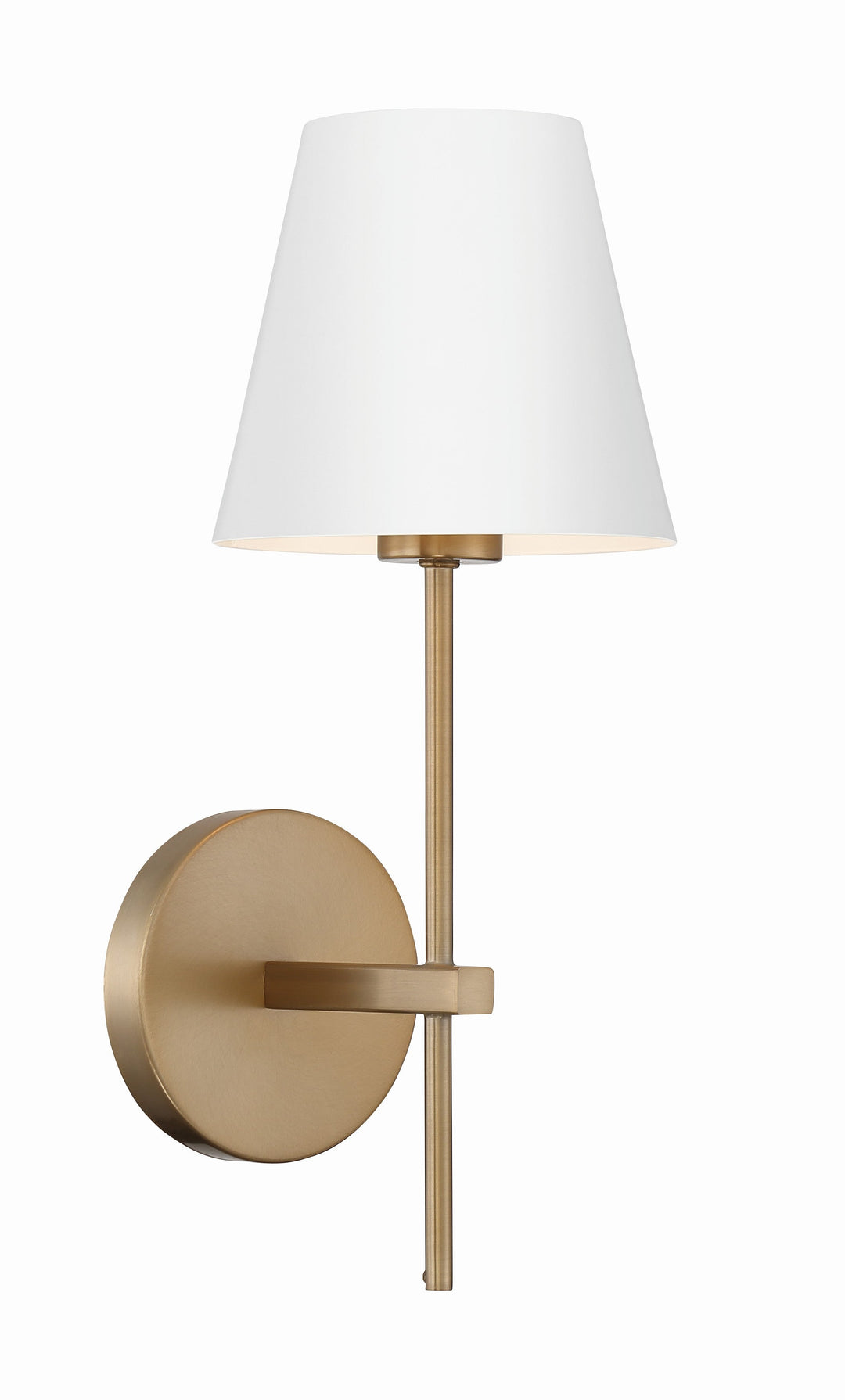 Xavier 1 Light Vibrant Gold Sconce Crystorama