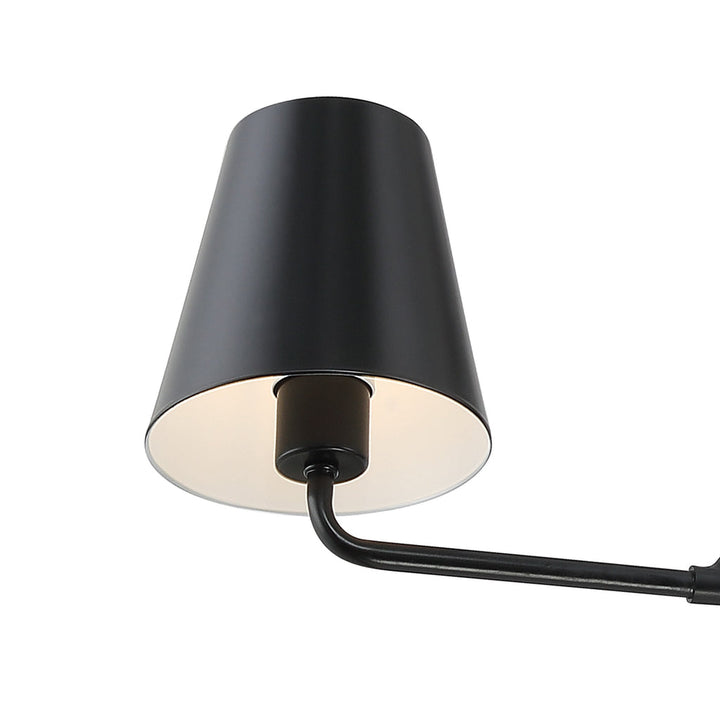 Xavier 2 Light Matte Black Chandelier Crystorama