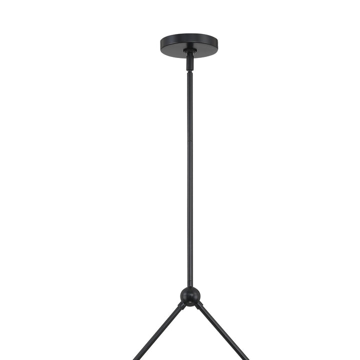 Xavier 2 Light Matte Black Chandelier Crystorama