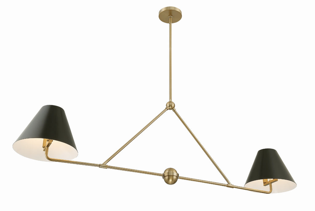 Xavier 4 Light Vibrant Gold Chandelier Crystorama