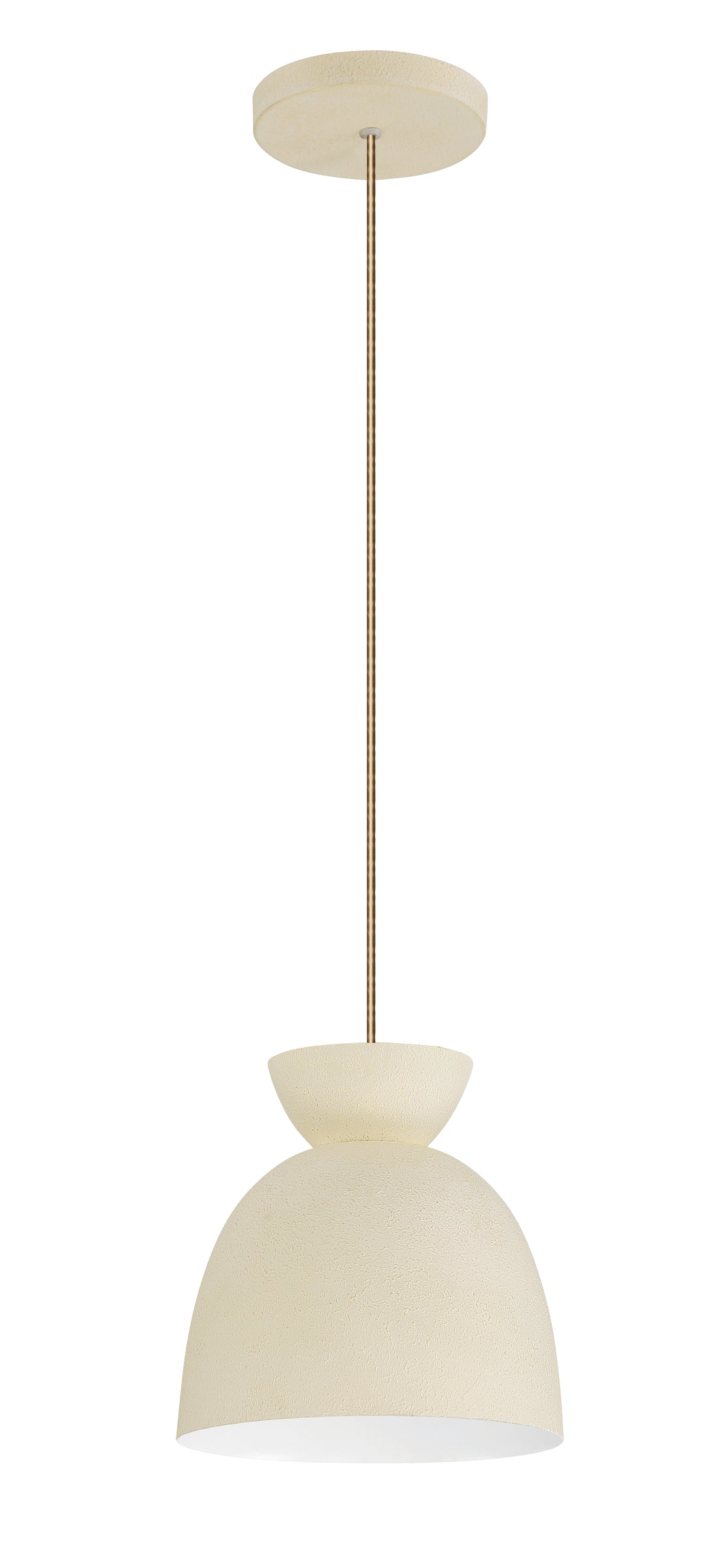 CRAFTMADE Ventura Dome 1 Light Mini Pendant in Cottage White