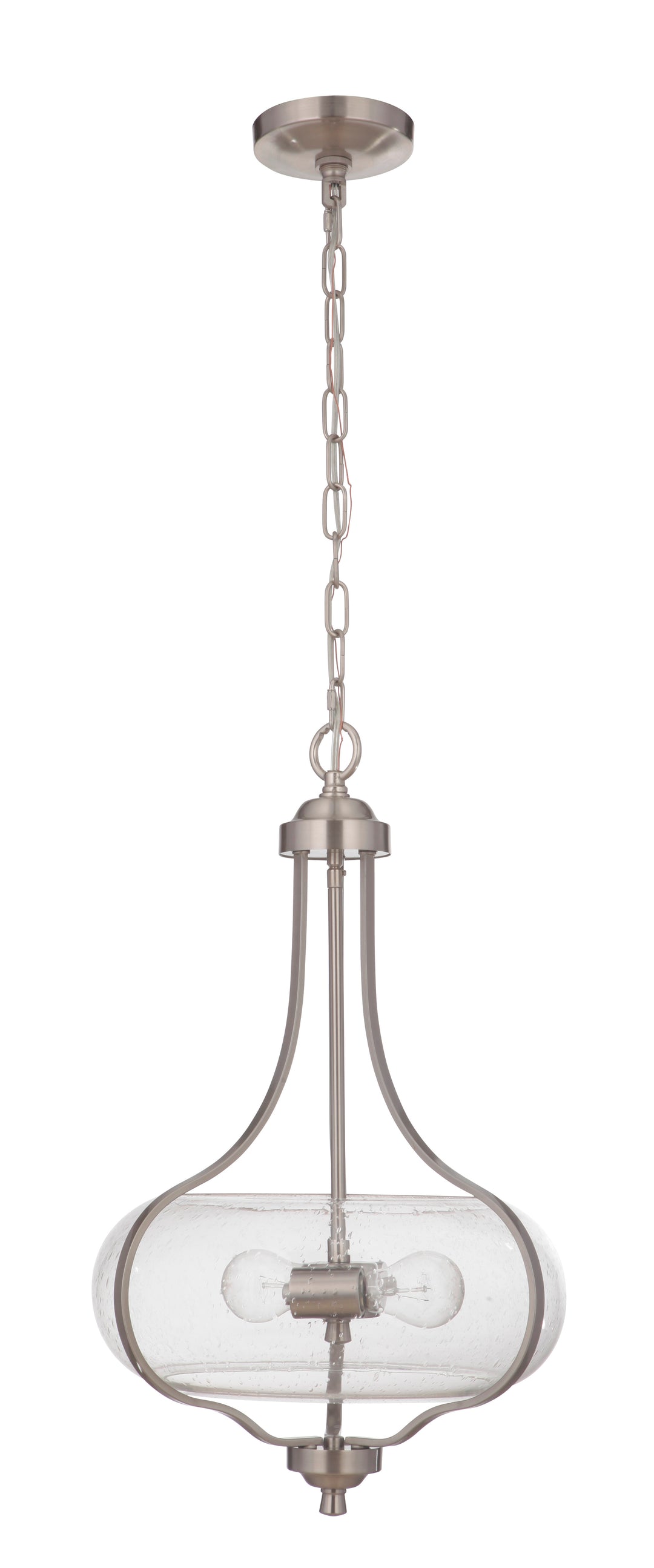 CRAFTMADE Serene 2 Light Pendant in Brushed Polished Nickel