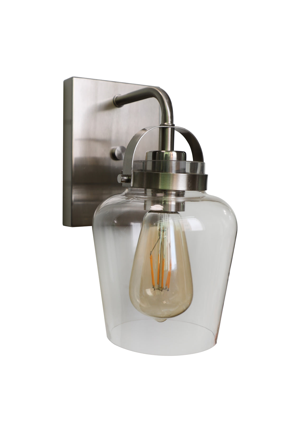 CRAFTMADE Trystan 1 Light Wall Sconce in Brushed Polished Nickel