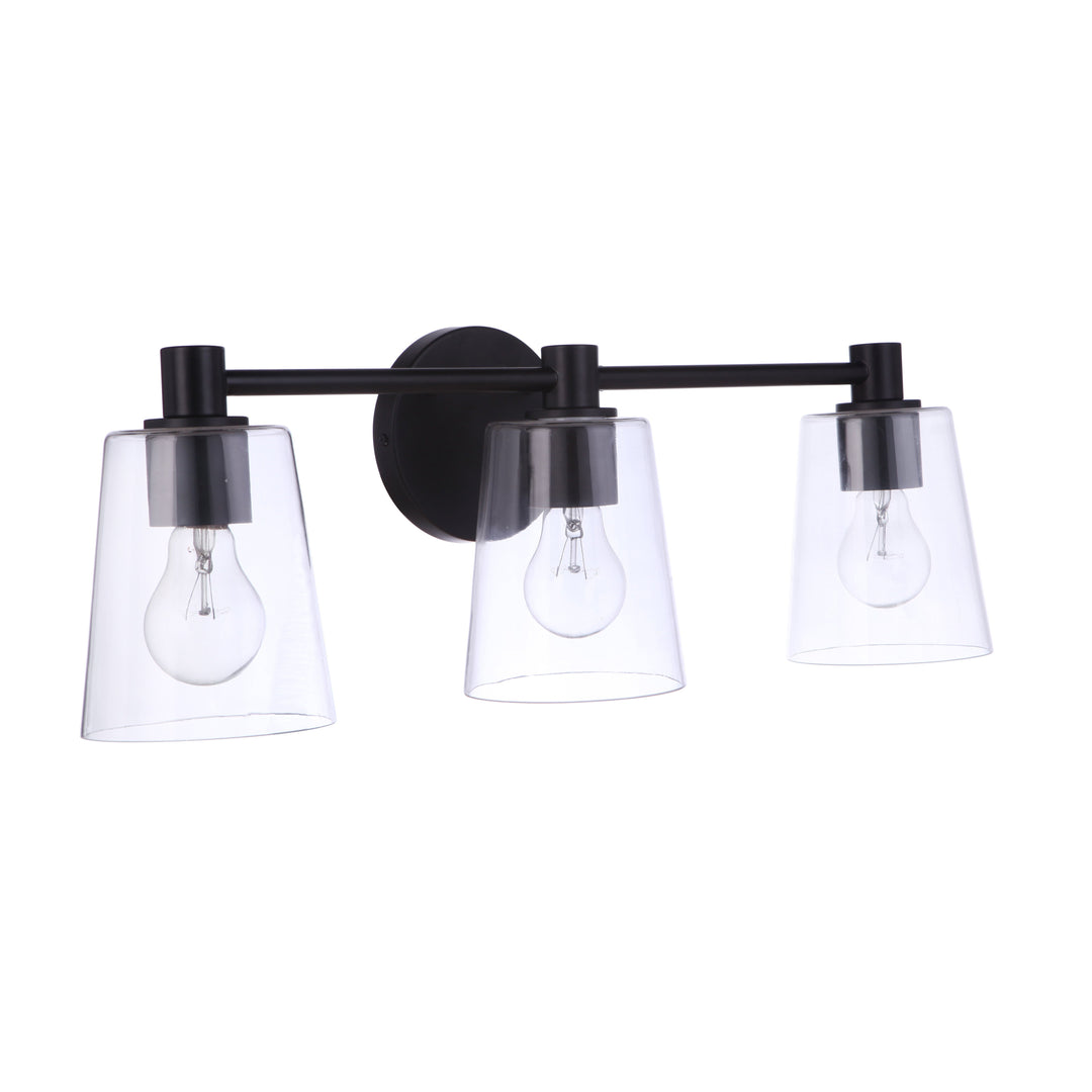 CRAFTMADE Emilio 3 Light Vanity in Flat Black