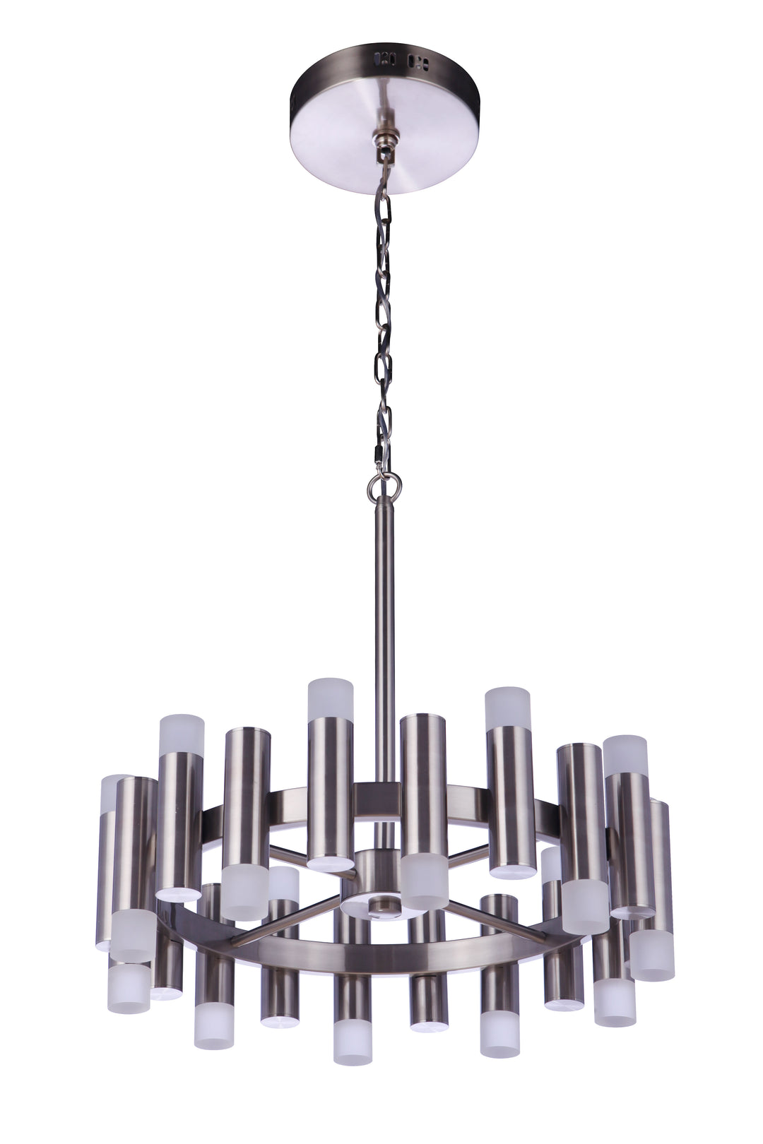 CRAFTMADE Simple Lux 20 Light LED Chandelier in Brushed Polished Nickel