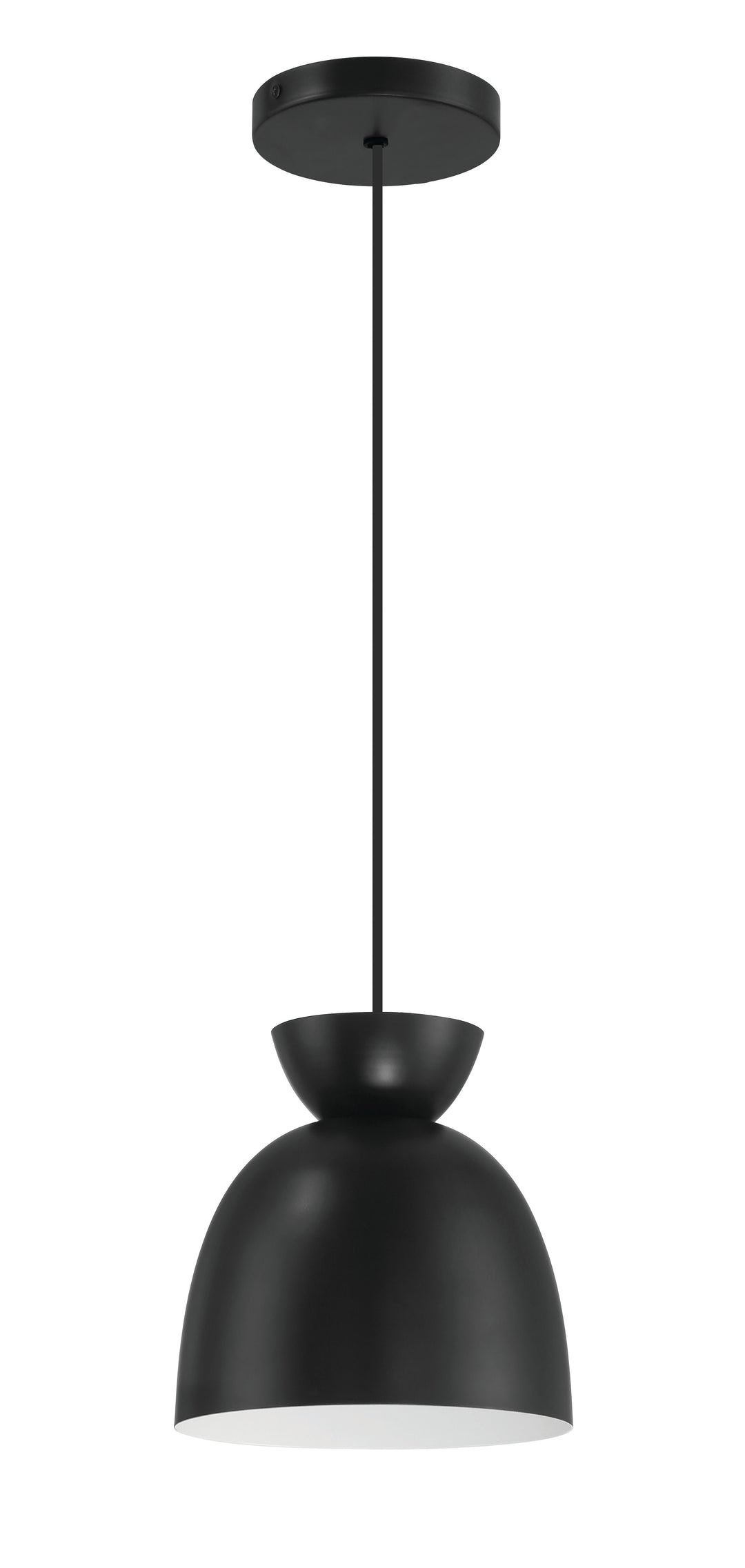 CRAFTMADE Ventura Dome 1 Light Mini Pendant in Flat Black