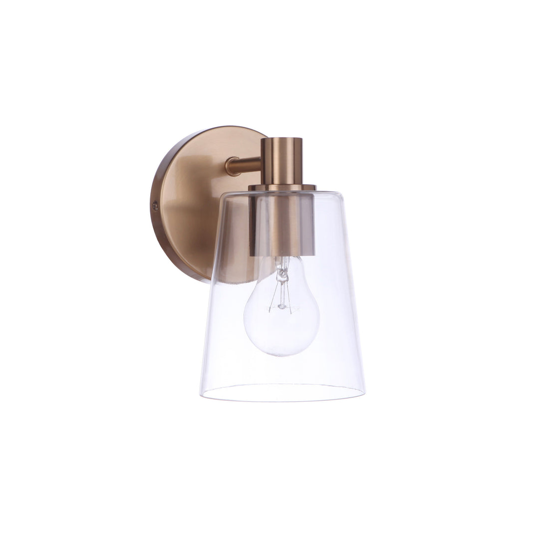 CRAFTMADE Emilio 1 Light Wall Sconce in Satin Brass