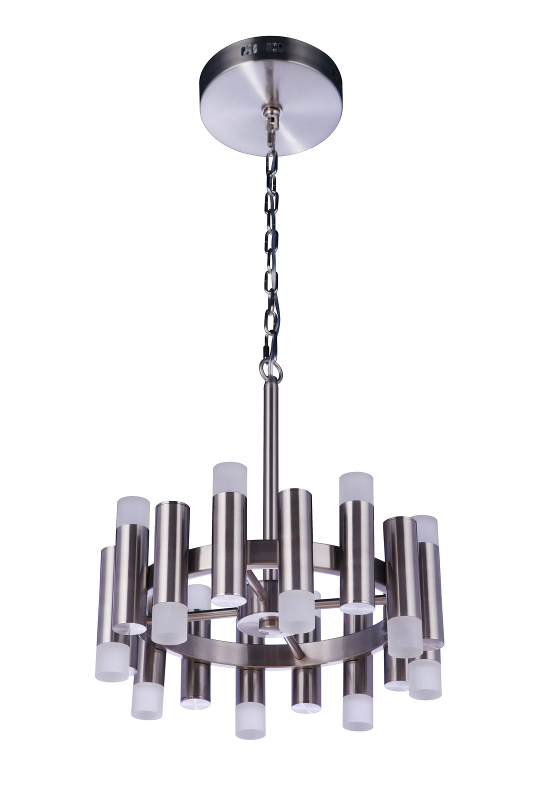 CRAFTMADE Simple Lux 16 Light LED Chandelier in Brushed Polished Nickel