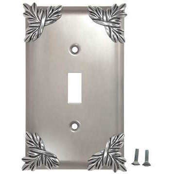 Sonnet Leaf Wall Plate (Bright Nickel Finish) ANNE AT HOME