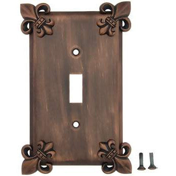 ANNE AT HOME Fleur-De-Lis Wall Plate (Antique Copper Finish)