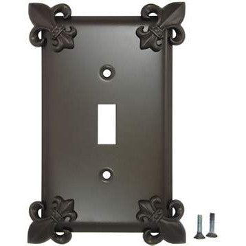 ANNE AT HOME Fleur-De-Lis Wall Plate (Oil Rubbed Bronze Finish)