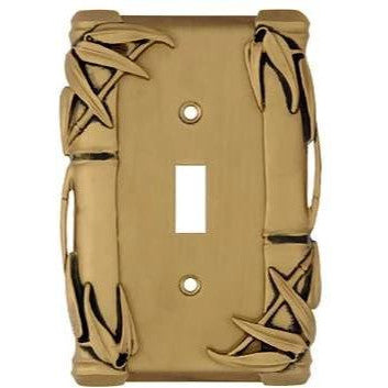 ANNE AT HOME Bamboo Style Wall Plate (Antique Brass Gold Finish)