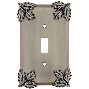 ANNE AT HOME Oak Leaf Wall Plate (Matte Nickel Finish)