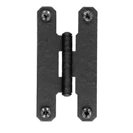 ACORN MANUFACTURING Pair of 3 Inch Tall H Style Hinges (Solid Iron, Flush Mount)