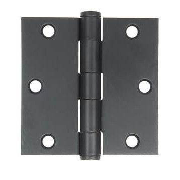 ACORN MANUFACTURING 3 1/2 Inch by 3 1/2 Inch Butt Hinge (Forged Black Iron)