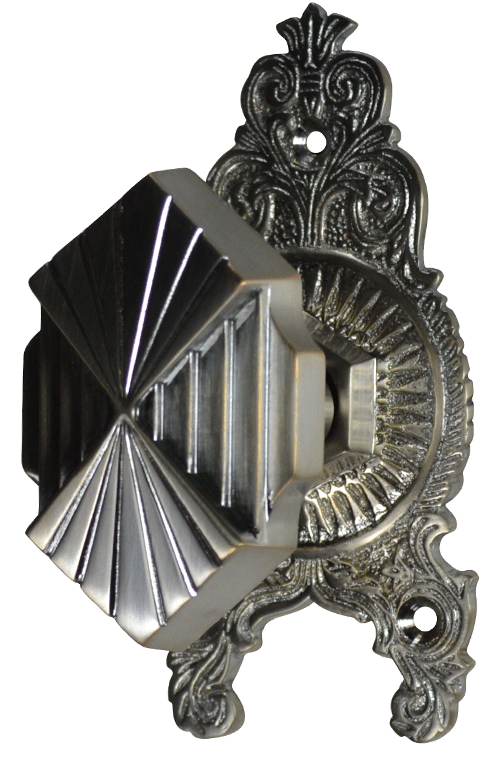 Ornate Victorian Rosette Door Set with Art Deco Fanfare Door Knob (Several Finishes Available) COPPER MOUNTAIN HARDWARE