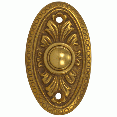 COPPER MOUNTAIN HARDWARE Brass Doorbell Push Button Avalon Style (Several Finishes Available)