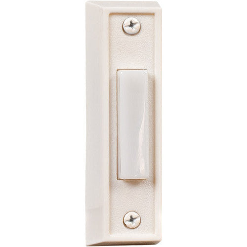 CRAFTMADE Surface Mount Rectangle Lighted Push Button in White