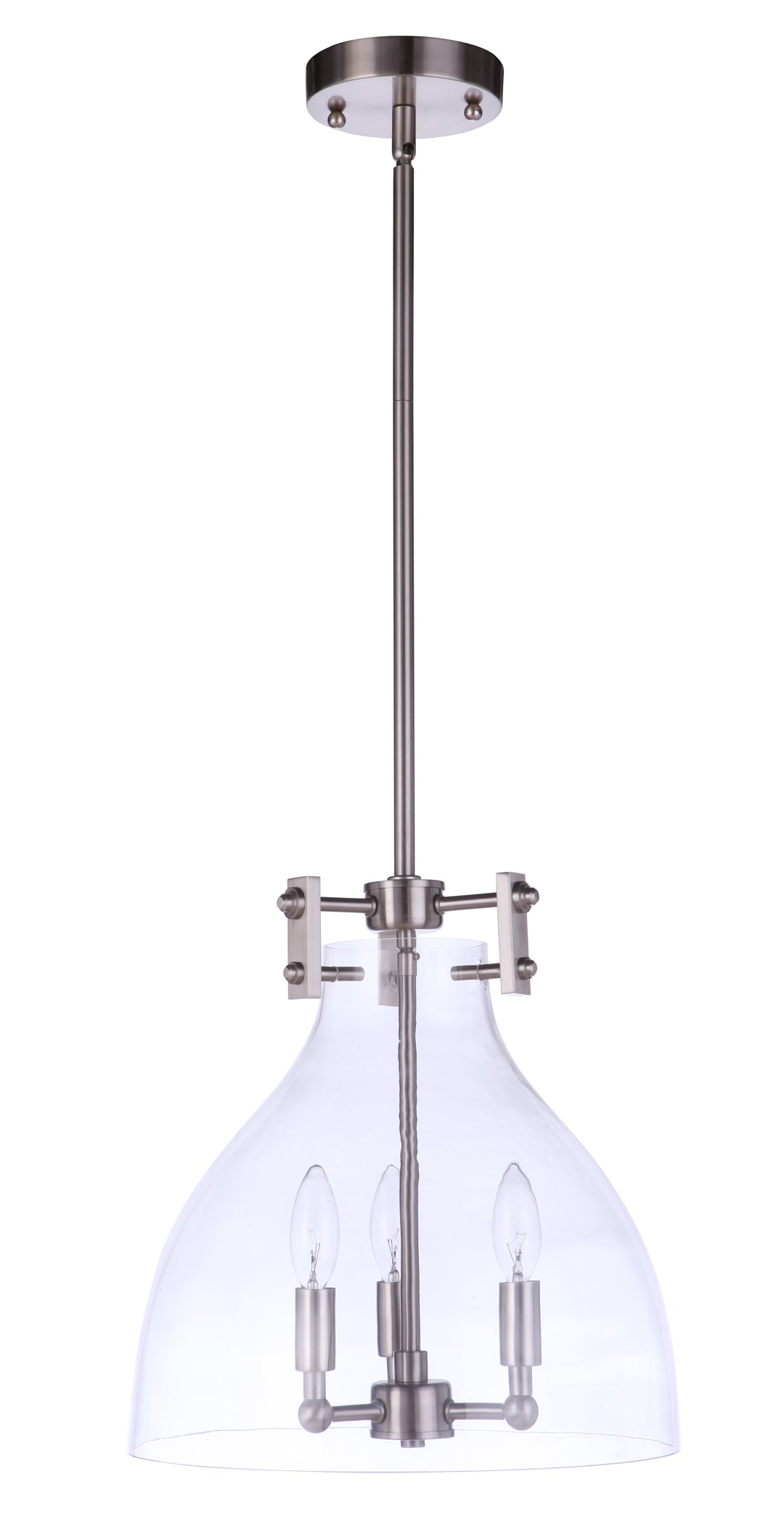 Chardonnay 3 Light Pendant in Brushed Polished Nickel CRAFTMADE