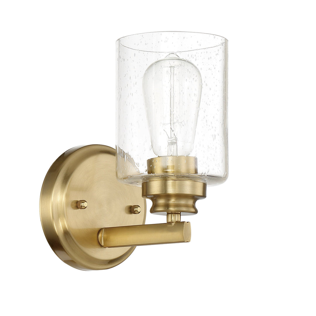 CRAFTMADE Bolden 1 Light Wall Sconce in Satin Brass