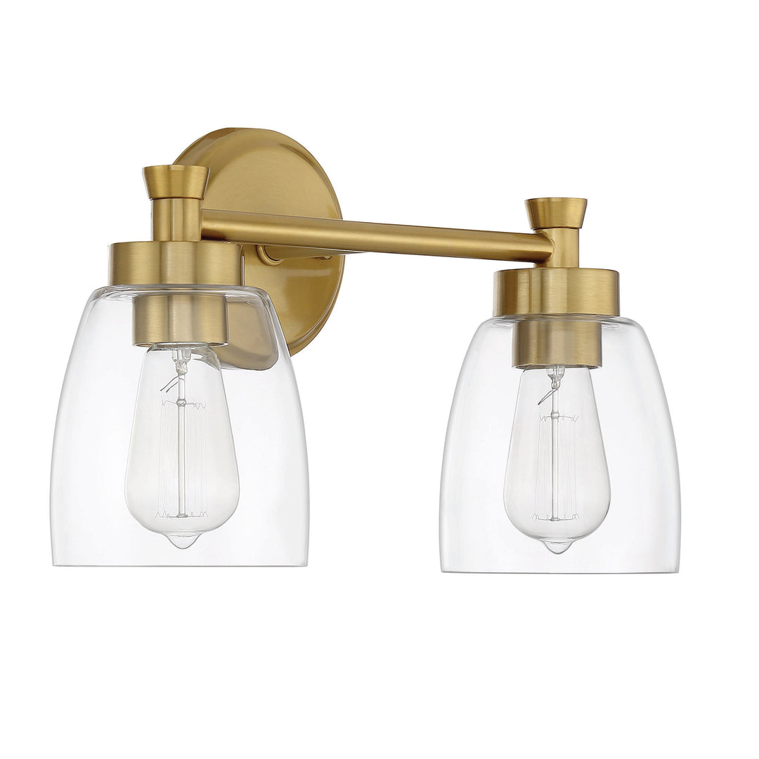 CRAFTMADE Henning 2 Light Vanity in Satin Brass