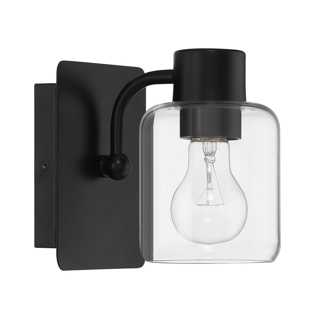 CRAFTMADE Rori 1 Light Wall Sconce in Flat Black