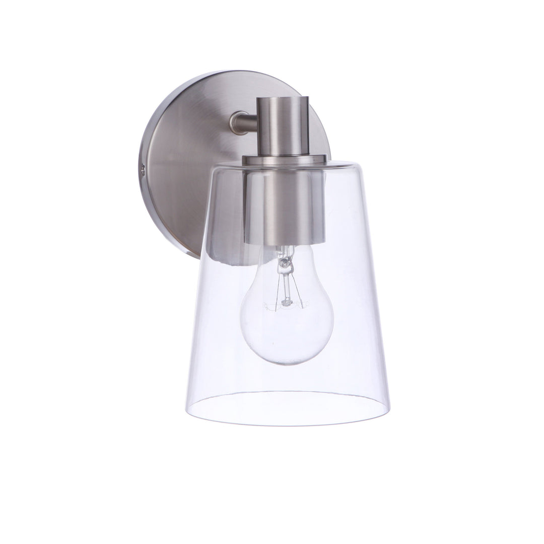 CRAFTMADE Emilio 1 Light Wall Sconce in Brushed Polished Nickel