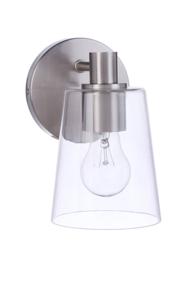 Emilio 1 Light Wall Sconce in Brushed Polished Nickel