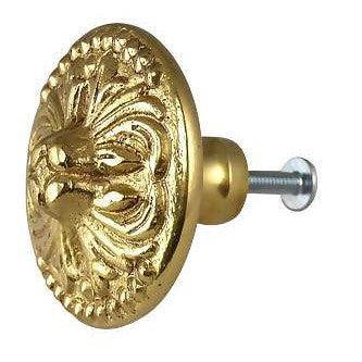 COPPER MOUNTAIN HARDWARE 1 7/8 Inch Solid Brass Rococo Victorian Cabinet or Dresser Knob (Several Finishes Available)