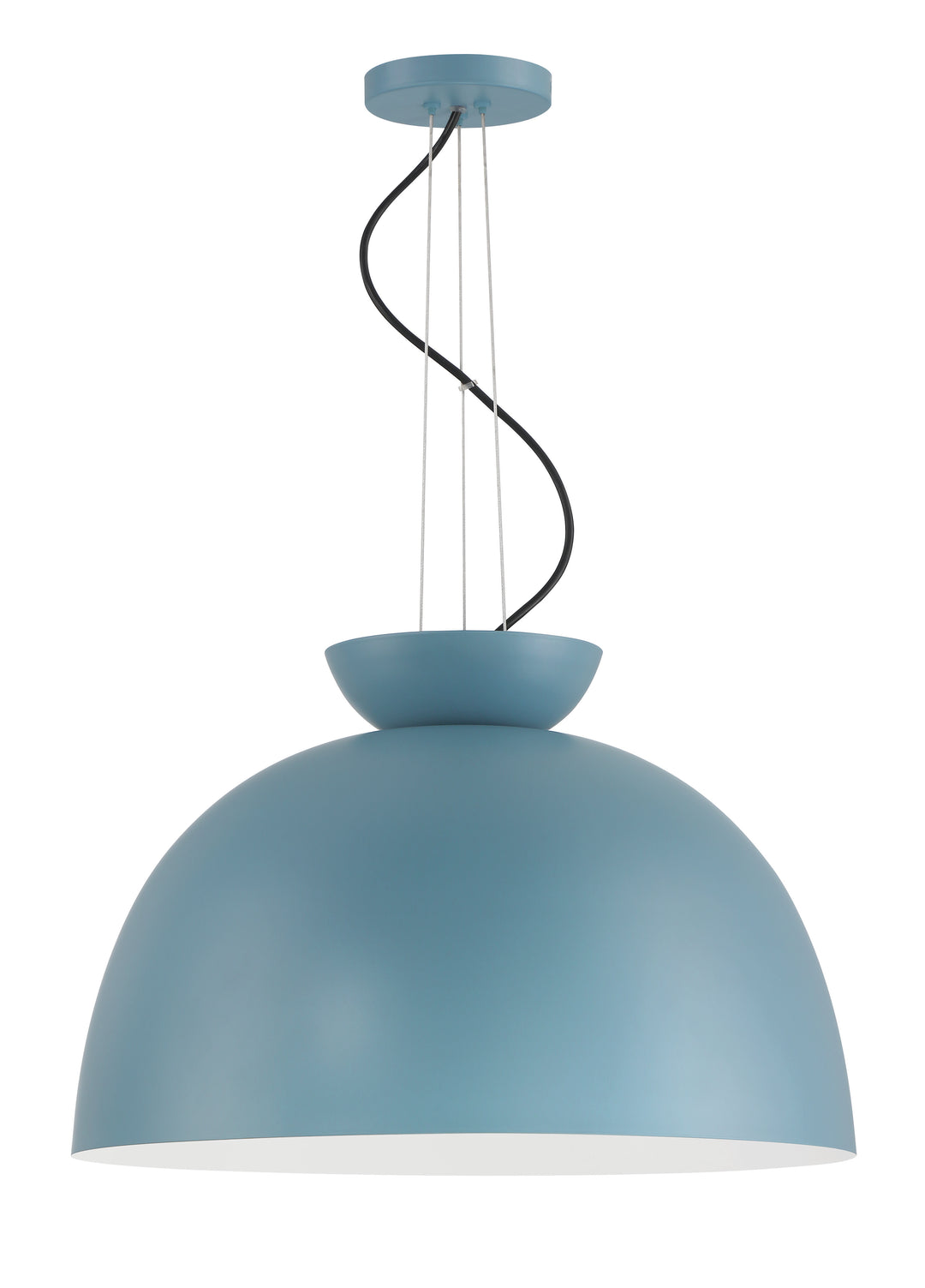 CRAFTMADE Ventura Dome 1 Light Pendant in Dusty Blue