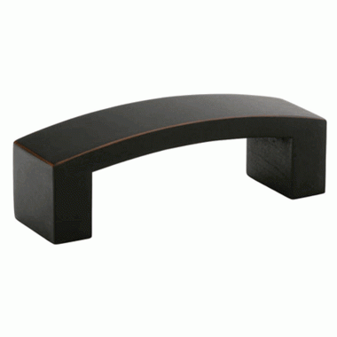 EMTEK 3 3/8 Inch Overall (3 Inch c-c) Bauhaus Pull (Oil Rubbed Bronze Finish)