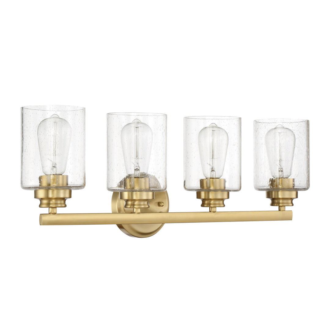 CRAFTMADE Bolden 4 Light Vanity in Satin Brass