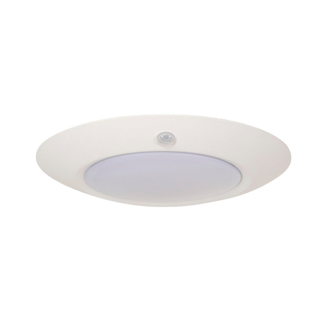 CRAFTMADE Slim Line 1 Light 6" LED Flushmount in White (7" Overall Diameter)