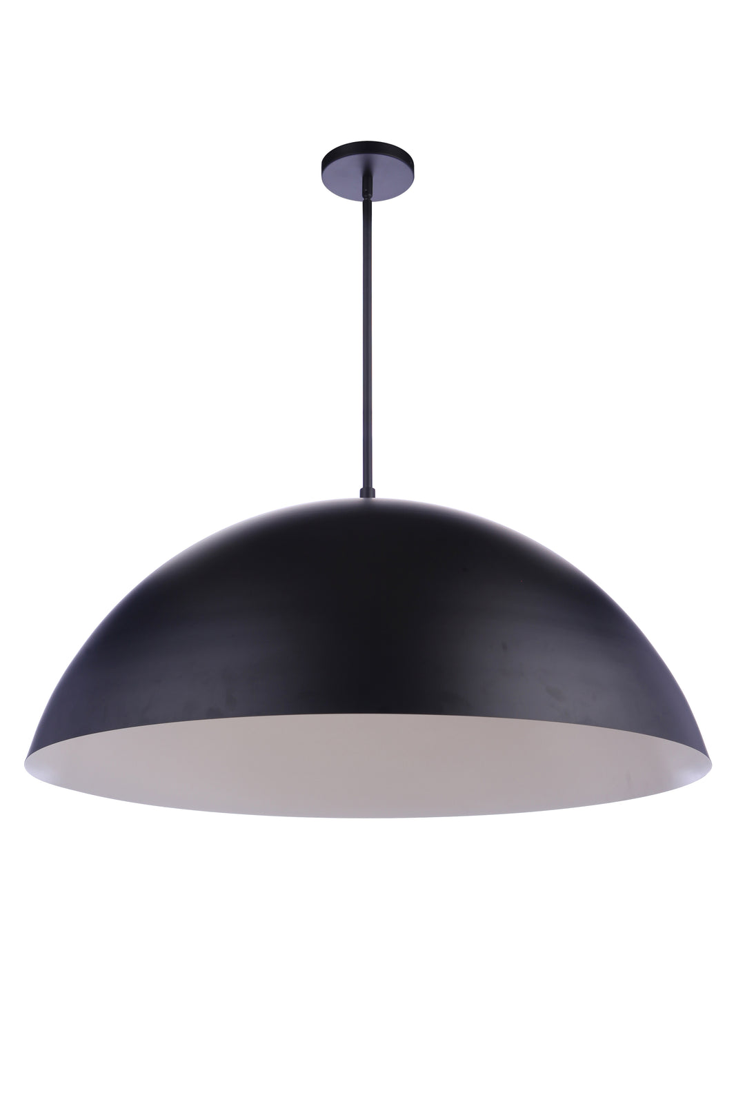 CRAFTMADE 34.75" Diameter Sculptural Statement Dome Pendant in Flat Black