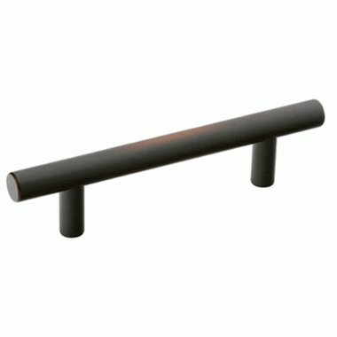 EMTEK 5 1/2 Inch Overall (3 1/2 Inch c-c) Brass Bar Pull (Oil Rubbed Bronze Finish)