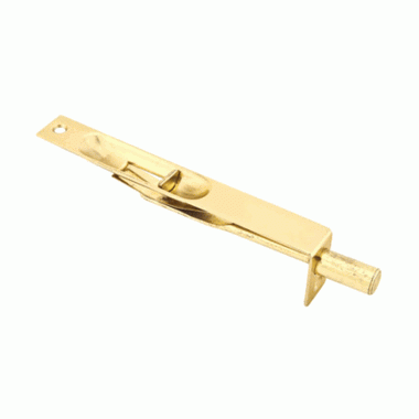 EMTEK Solid Brass Mortised Flush Bolt (Polished Brass Finish)