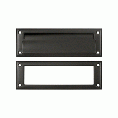 DELTANA 8 7/8 Inch Brass Mail & Letter Flap Slot (Oil Rubbed Bronze Finish)