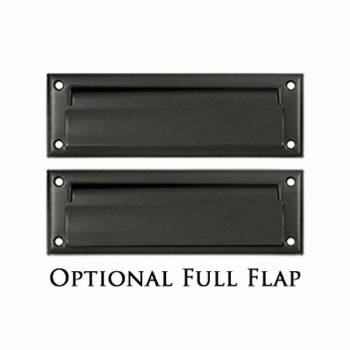 DELTANA 8 7/8 Inch Brass Mail & Letter Flap Slot (Oil Rubbed Bronze Finish)