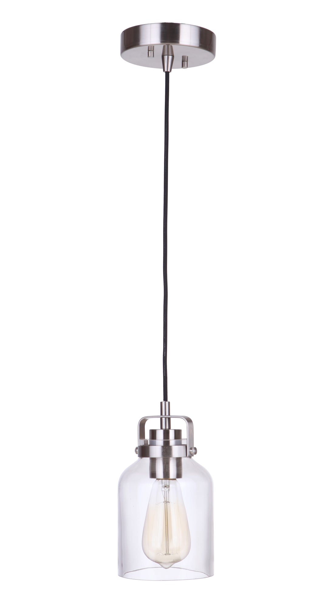 Foxwood 1 Light Mini Pendant in Brushed Polished Nickel CRAFTMADE